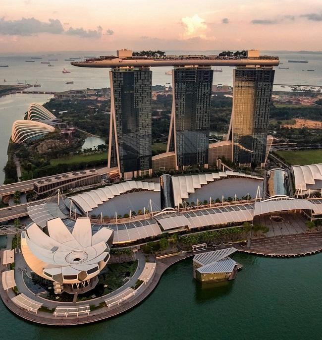 新加坡滨海湾夜景